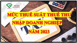 Mức thuế suất thuế TNDN năm 2023