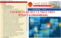 Cách đăng ký MST cá nhân trên HTKK và Thuedientu.gov.vn